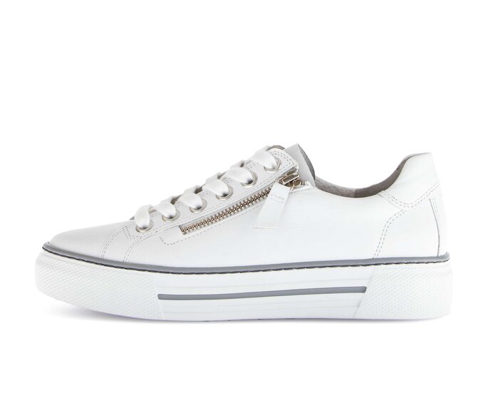 Gabor Sneaker Low Weiß - Glattleder