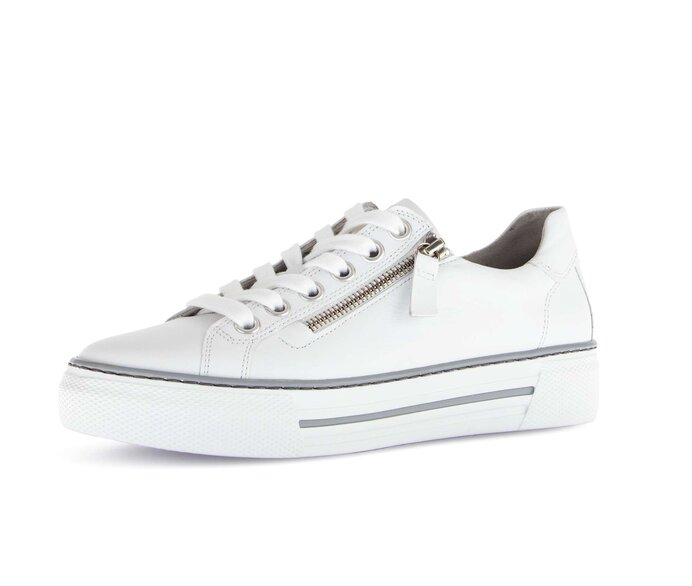 Gabor Sneaker Low Weiß - Glattleder