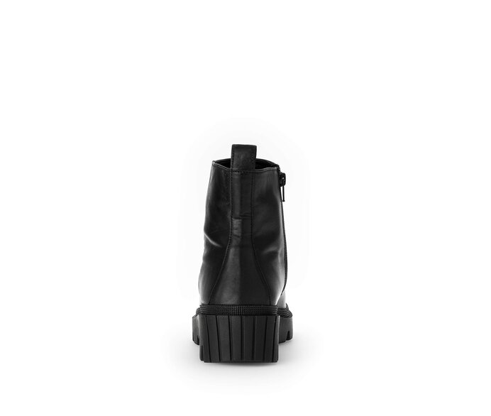 Gabor Plateau Stiefelette Schwarz - Glattleder