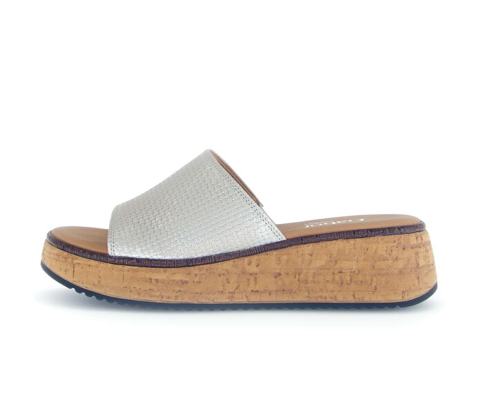 Gabor Pantolette Beige - Effektleder