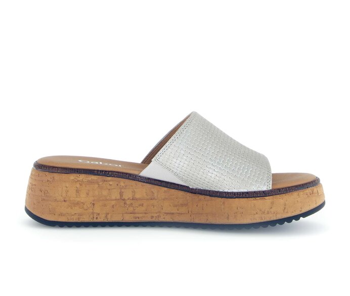 Gabor Pantolette Beige - Effektleder