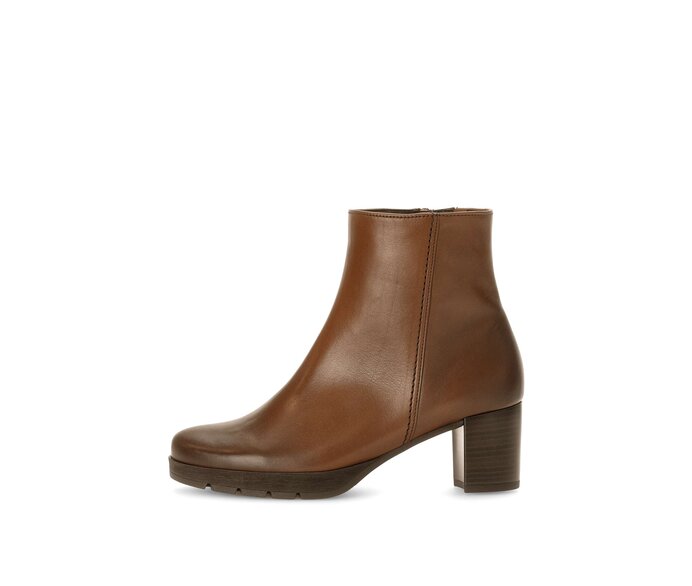 Gabor Plateau Stiefelette Braun - Glattleder