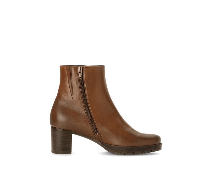 Gabor Plateau Stiefelette Braun - Glattleder