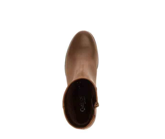Gabor Plateau Stiefelette Braun - Glattleder
