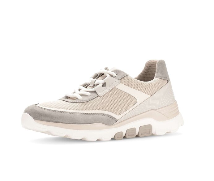 Gabor Sneaker Low Beige - Materialmix Leder/Lederimitat