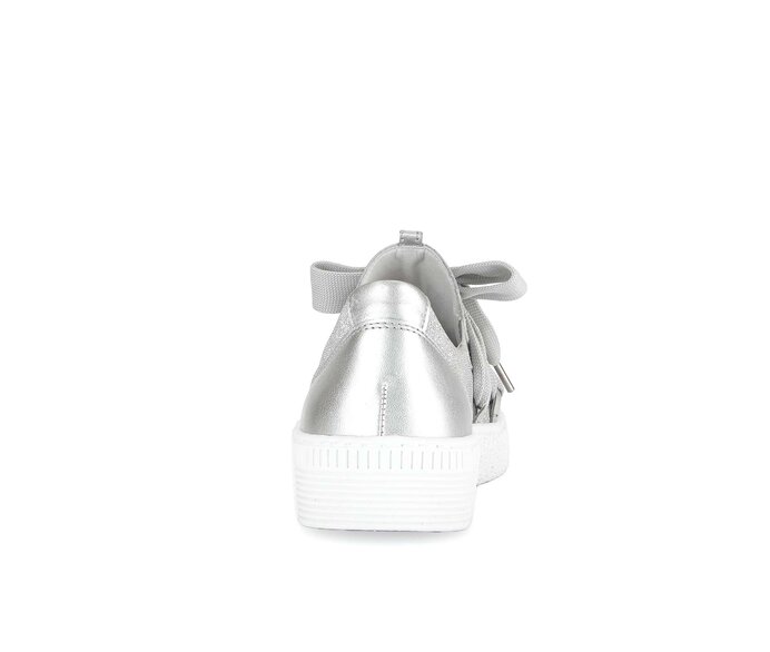 Gabor Sneaker Low Silber - Materialmix Leder/Lederimitat