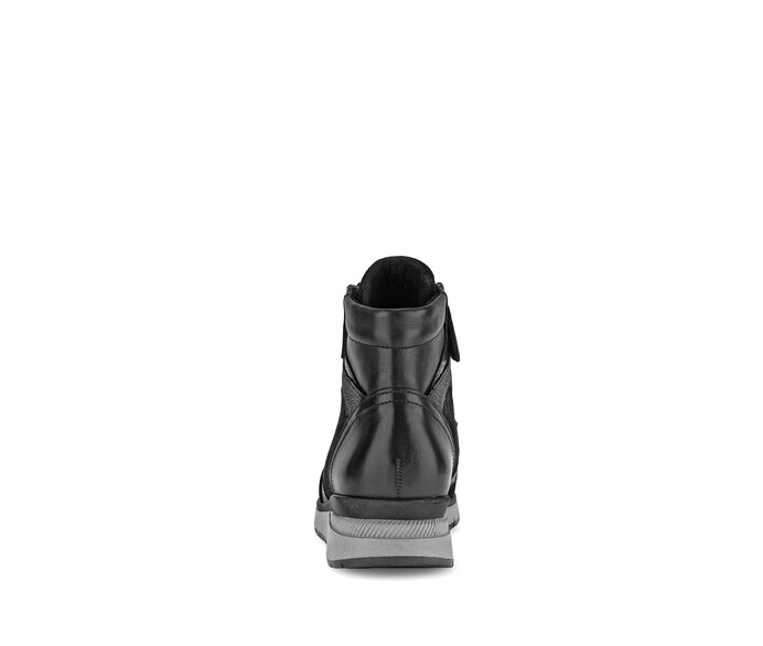 Gabor Sportliche Stiefelette Schwarz - Materialmix Leder/Lederimitat