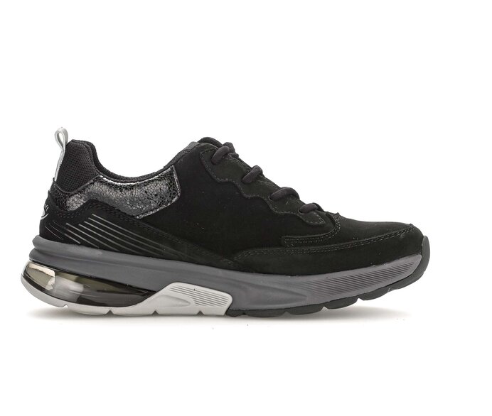 Gabor Sneaker Low Schwarz - Rauleder