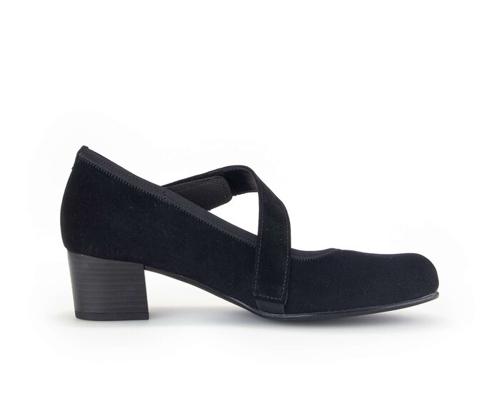 Gabor Spangenpumps Schwarz - Rauleder