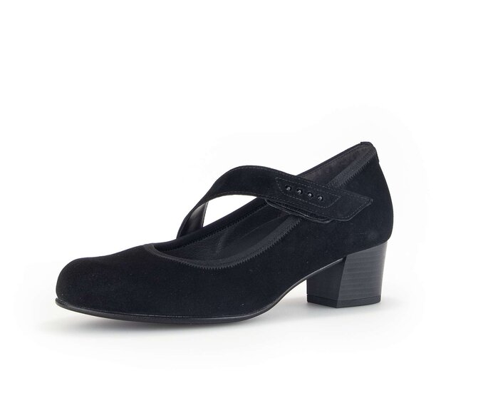 Gabor Spangenpumps Schwarz - Rauleder