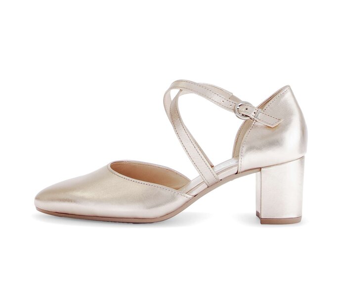 Gabor Spangenpumps Gold - Effektleder