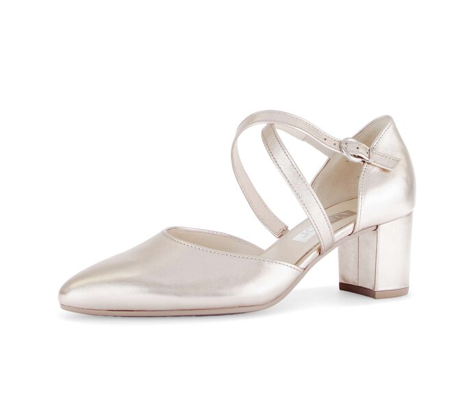 Gabor Spangenpumps Gold - Effektleder