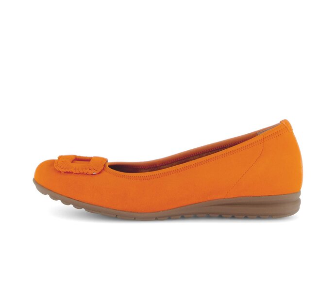 Gabor Sportliche Ballerina Orange - Rauleder
