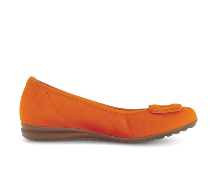 Gabor Sportliche Ballerina Orange - Rauleder