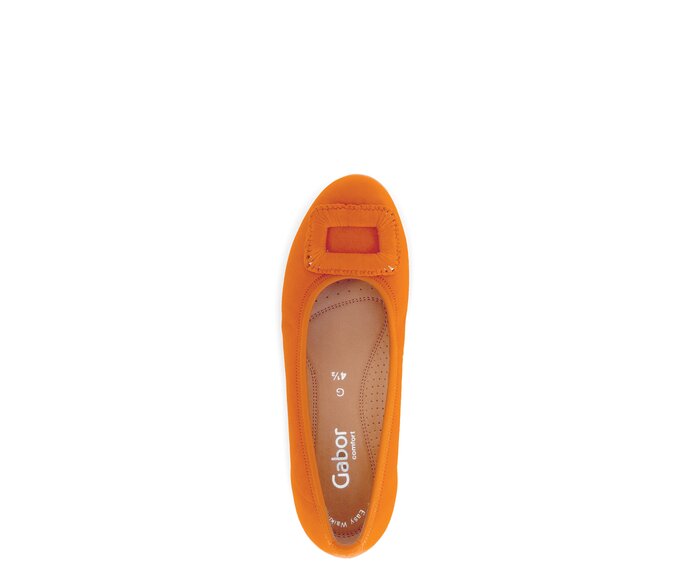 Gabor Sportliche Ballerina Orange - Rauleder