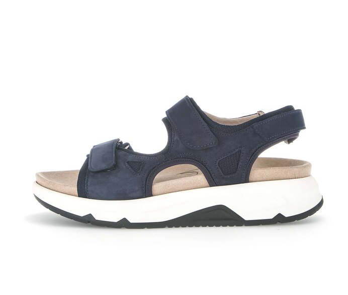 Gabor Trekkingsandale Blau - Materialmix Leder/Lederimitat