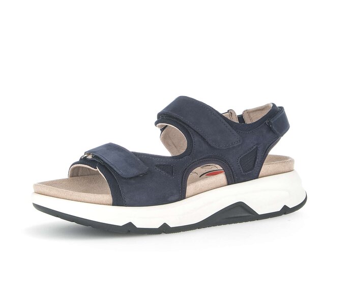Gabor Trekkingsandale Blau - Materialmix Leder/Lederimitat