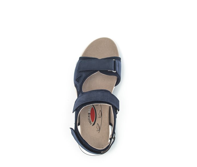 Gabor Trekkingsandale Blau - Materialmix Leder/Lederimitat