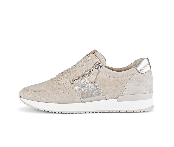 Gabor Sneaker Low Beige - Materialmix Leder