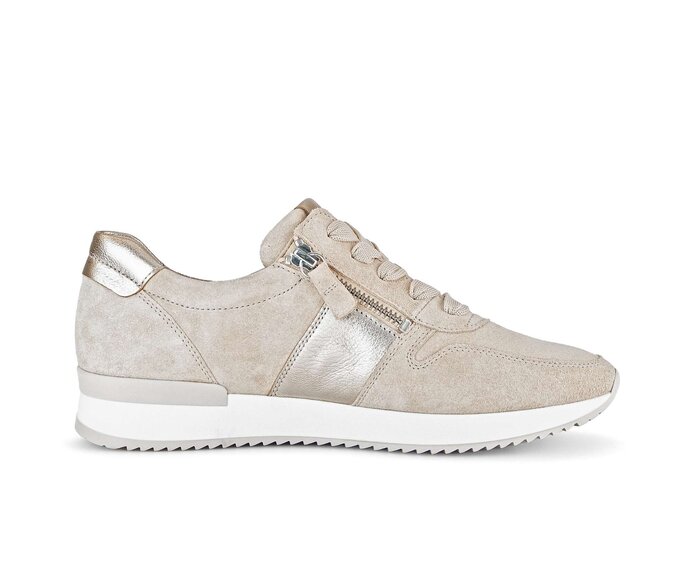 Gabor Sneaker Low Beige - Materialmix Leder
