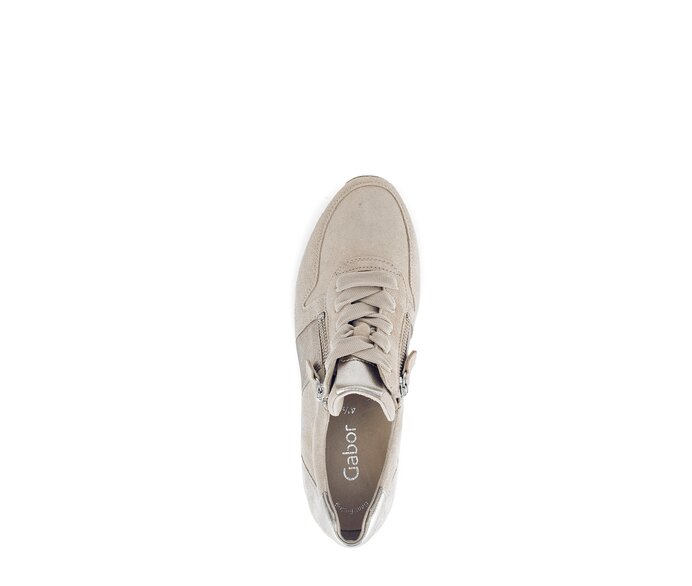 Gabor Sneaker Low Beige - Materialmix Leder