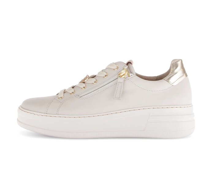 Gabor Sneaker Low Beige - Materialmix Leder