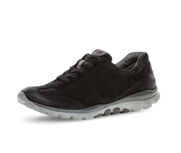 Gabor Sneaker Low Schwarz - Rauleder