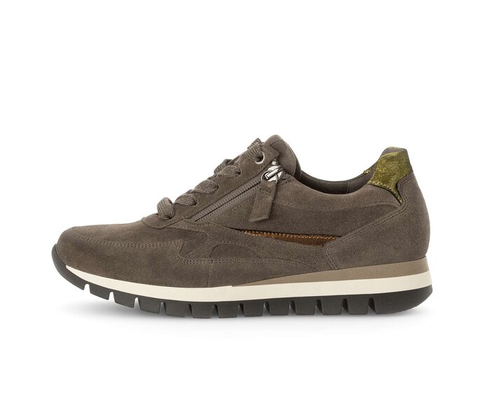 Gabor Sneaker Low Braun - Materialmix Leder
