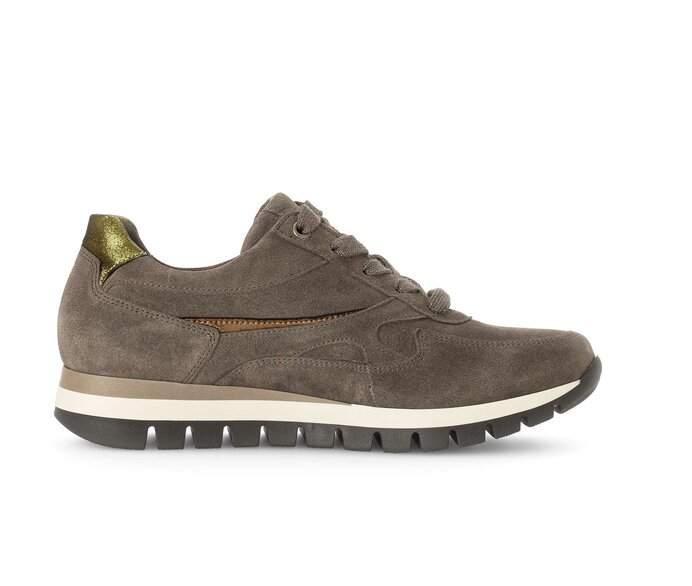 Gabor Sneaker Low Braun - Materialmix Leder