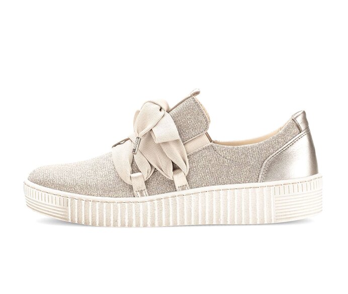 Gabor Sneaker Low Gold - Materialmix Leder/Lederimitat
