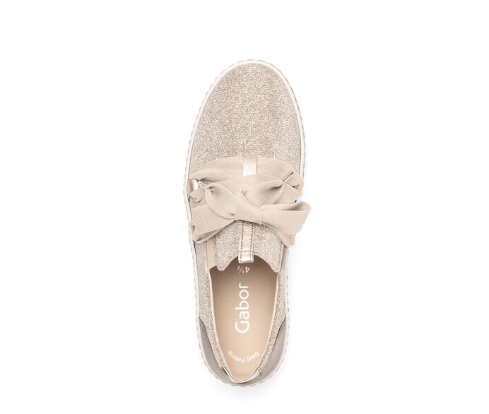 Gabor Sneaker Low Gold - Materialmix Leder/Lederimitat