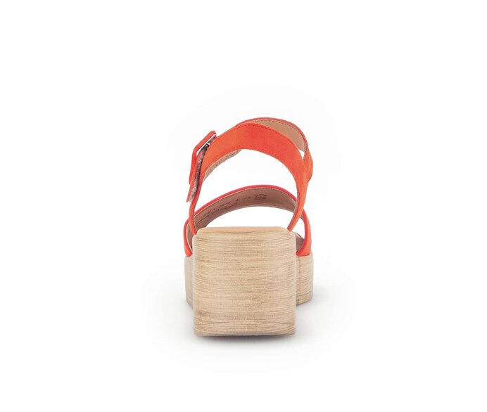 Gabor Plateau Sandale Orange - Rauleder