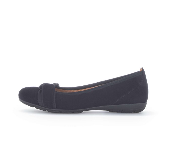 Gabor Sportliche Ballerina Blau - Rauleder
