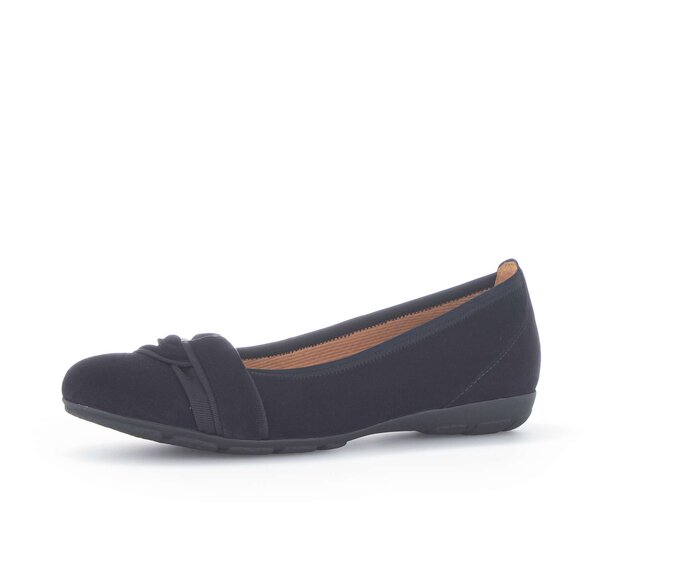 Gabor Sportliche Ballerina Blau - Rauleder