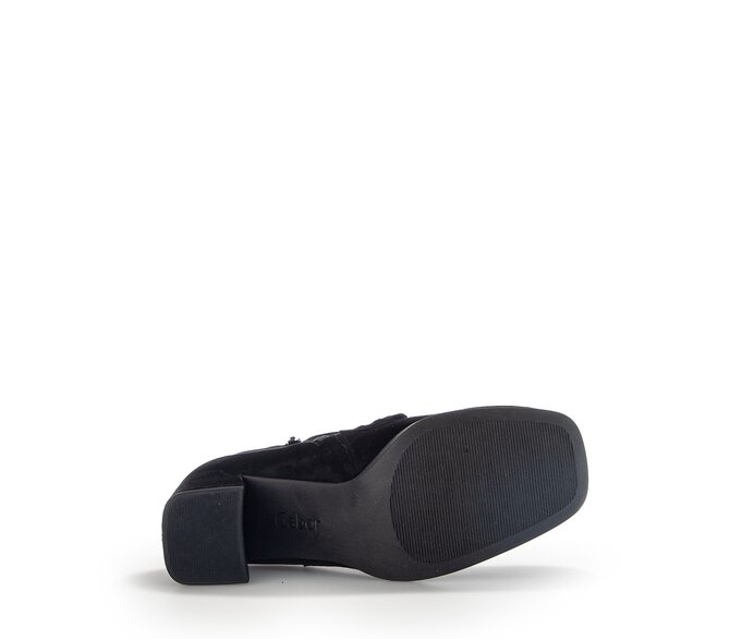 Gabor Elegante Stiefelette Schwarz - Rauleder