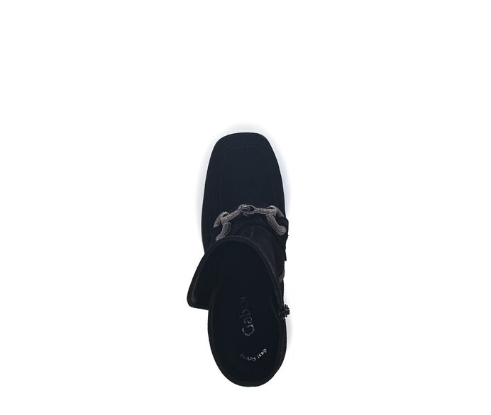 Gabor Elegante Stiefelette Schwarz - Rauleder