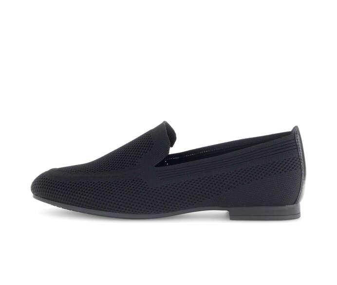 Gabor Slipper Schwarz - Materialmix Leder/Lederimitat