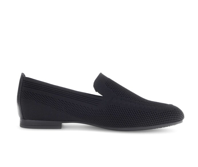 Gabor Slipper Schwarz - Materialmix Leder/Lederimitat