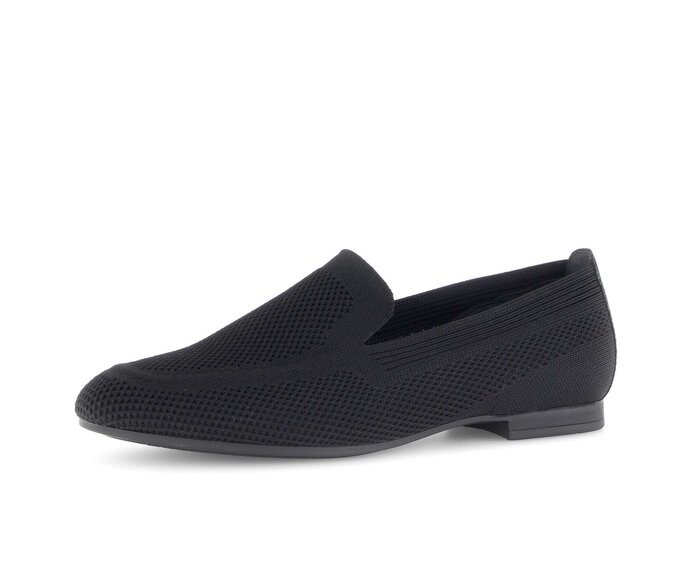 Gabor Slipper Schwarz - Materialmix Leder/Lederimitat