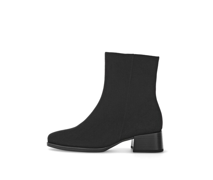 Gabor Elegante Stiefelette Schwarz - Rauleder