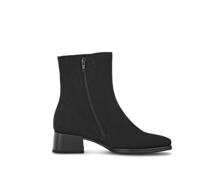 Gabor Elegante Stiefelette Schwarz - Rauleder
