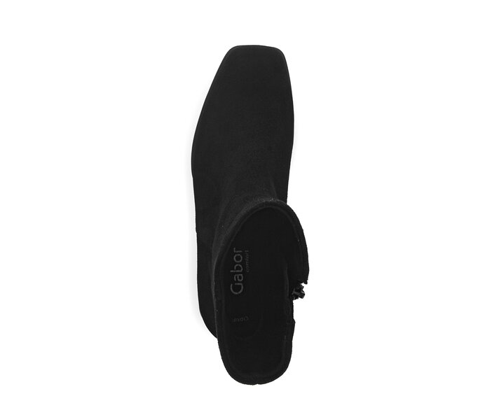 Gabor Elegante Stiefelette Schwarz - Rauleder
