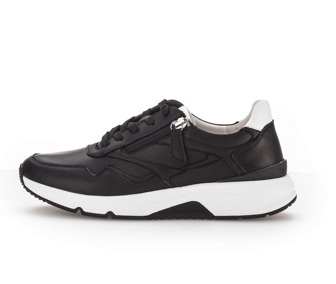 Gabor Sneaker Low Schwarz - Glattleder