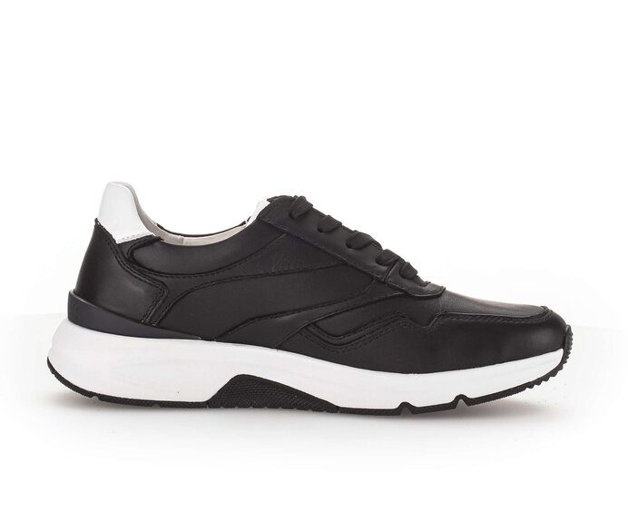 Gabor Sneaker Low Schwarz - Glattleder