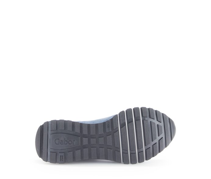 Gabor Sneaker Low Blau - Materialmix Leder