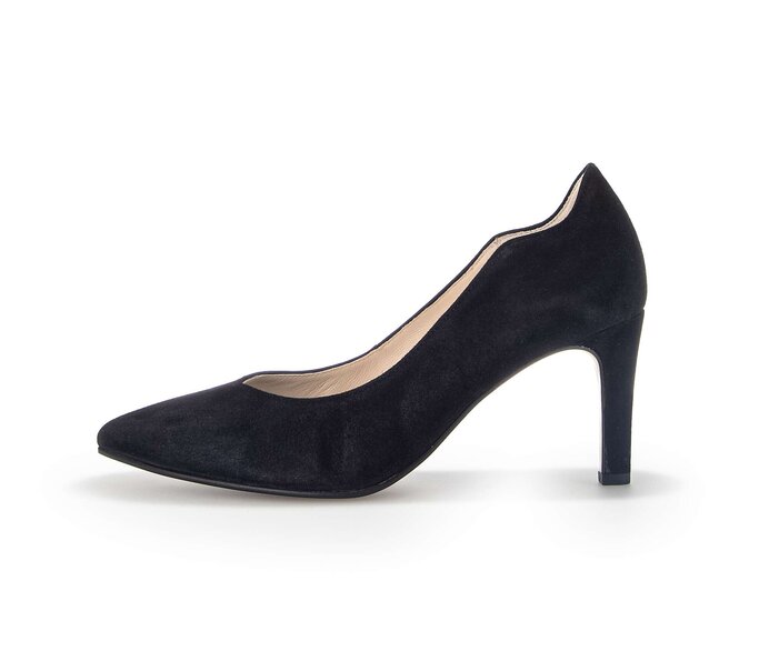 Gabor Eleganter Pumps Schwarz - Rauleder