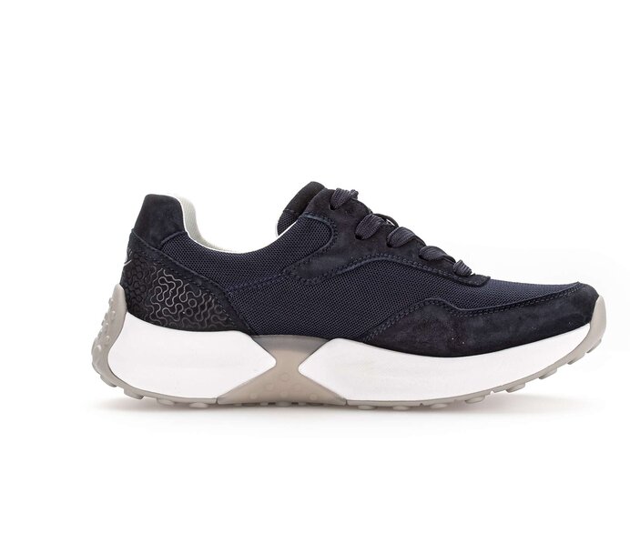 Gabor Sneaker Low Blau - Materialmix Leder/Lederimitat