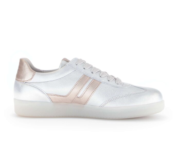Gabor Sneaker Low Silber - Effektleder