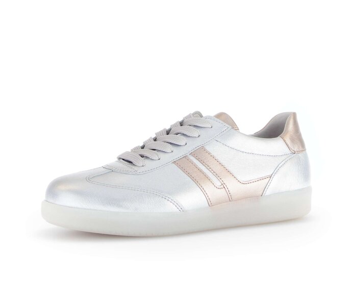 Gabor Sneaker Low Silber - Effektleder