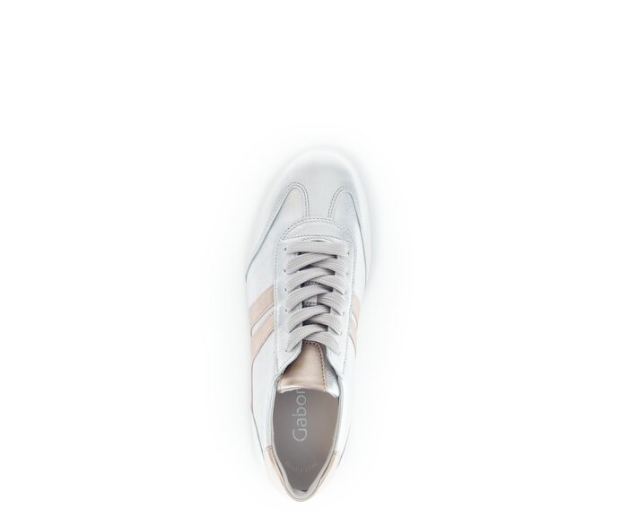 Gabor Sneaker Low Silber - Effektleder